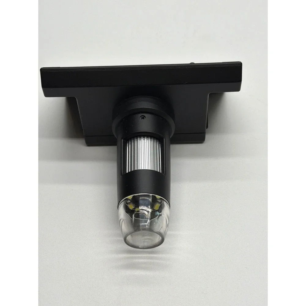 Elikliv LCD Digital Microscope with LED Ring Light and Screen Black